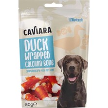 Caviara Köpek Ödülü Ördek Etli Kalsiyumlu Kemik 80 gr