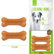 Nunbell Köpek Ödülü Natürel Pres Kemik 12,5 cm 2 Ad