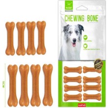Nunbell Köpek Ödülü Natürel Pres Kemik 5 cm 8 Ad