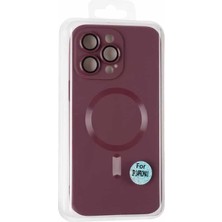 Gees Global (Mor) iPhone 14 Pro Max – Kılıf Kamera Korumalı Magsafe Wireless Şarj Özellikli