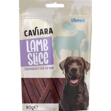 Caviara Köpek Ödülü Kurutulmuş Kuzu Dilim 80 gr