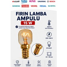 Öz Beyaz Eşya Vestel - Regal Fırın Ampulü 15 W E14 Duy