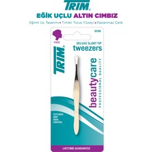 Trim Deluxe Slant Tip Tweezers - Eğik Uçlu Altın Cımbız