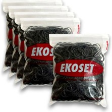 Ekoset Kauçuk Siyah Renkli Paket Ambalaj Toka Lastiği 5000'li 40 mm Ölçülerle Esnek ve Güçlü