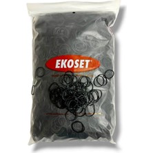 Ekoset Kauçuk Paket Ambalaj Toka Para Lastiği 40 mm Siyah 1 kg