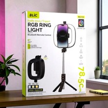 Blic BLV31 Rgb Ring Light Selfie Çubuğu ve Tripod 78.5 cm Bluetooth Kumandalı