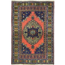 Kilim Co. Vintage Taşpınar El Dokuma Halısı, Madalyon Desenli 110X170 cm (1.87 M²)