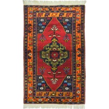 Kilim Co. Vintage Niğde El Dokuma Halısı, Madalyon ve Çiçek Motifli 110X190 cm (2.09 M²)