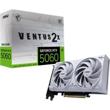 MSI Msı Nvıdıa Geforce Rtx 5060 Ventus 2x Oc Beyaz 128BIT Gddr7 8gb Ekran Kartı