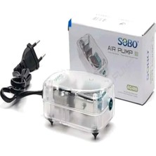 Sobo Akvaryum Hava Motoru Tek Çıkış Şeffaf Kasa 2 W 4 L/min