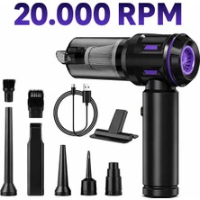 20.000 Rpm Hava Üfleme ve Çekme Modlu 3 Kademeli Şarjlı Çok Amaçlı Süpürge Ev, Araba,ofis, Dükan Temizliği Için