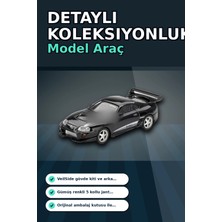 Siyah Veilside Combat V-Iı 1/64 Diecast Toyota Supra Model Araba Tekli Koleksiyon BX-313386