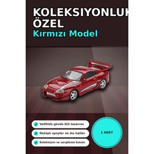 Ototechparca Diecast 1/64 Veilside Combat V-I Toyota Supra Kırmızı Model Araba - Tekli Kutu BX-313405