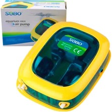 Sobo Akvaryum Hava Motoru Çift Çıkış 4,2W 2x5,5 Lt/min SB-9905A