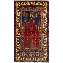 Kilim Co. Vintage Yahyalı El Dokuma Mihraplı Halı 130X250 cm (3.25 M²)