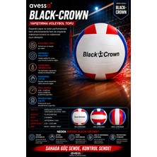 Avessa Black-Crown Yapıştırma Voleybol Topu – 5 Numara - Dayanıklı Pu Yüzey