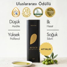 Ayolis Premium Gurme Ayvalık Zeytinyağı 2 Lt Ödüllü Yüksek Polifenollü Erken Hasat Soğuk Sıkım Natürel Sızma Zeytinyağı