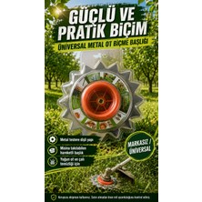 Universal Metal Bıçaklı ve Misina Takılabilen Üniversal Ot Biçme Başlığ