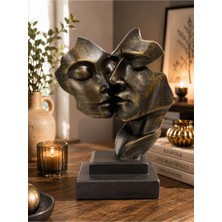 Ersu Store Modern Soyut Aşk Sevgili Heykeli Dekoratif Biblo  Lüks Salon Ev ve Ofis Dekoru