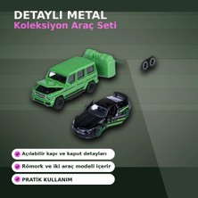 Ototechparca Mercedes Lisanslı 1:64 Ölçekli 19 cm Amg Deluxe Die-Cast Römorklu Araç Seti - 1 Adet Rastgele M
