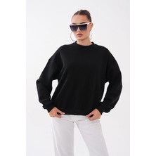 Mega Life Omuz Parçalı Basic Üç Iplik Sweat