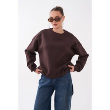Mega Life Omuz Parçalı Basic Üç Iplik Sweat