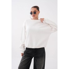 Mega Life Omuz Parçalı Basic Üç Iplik Sweat