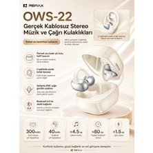 Remax  Açık Kulak (Ows) Bluetooth 6.0 Stereo Kulak Klipsi Kulaklık Ows-22-Beyaz