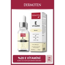 Dermoten E Vitamini Serum 30 ml Nemlendirici Etkili Karma Ciltler İçin Özel İçerik
