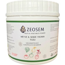 Semedis Zeosem Doğal Zeolit Klinoptilolit 100 Mikron Sebze ve Meyve Yıkama Tozu 500 gr