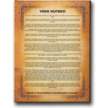 Veda Hutbesi Dekoratif Kanvas Duvar Tablosu