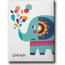 Elephant Dekoratif Kanvas Duvar Tablosu