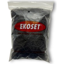 Ekoset Siyah Para Lastiği 500 gr 70 mm Uzunlukta Dayanıklı ve Esnek Doğal Kauçuk