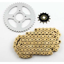 Moto Express Tvs Apache RTR200 Oringsiz 13T-45T Zincir Dişli Seti Kit Gold Ys