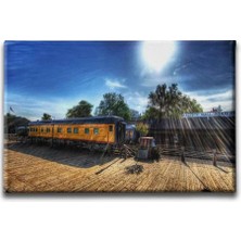 Tren Dekoratif Kanvas Duvar Tablosu
