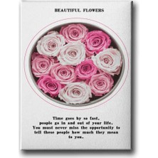 Beutiful Flowers Dekoratif Kanvas Duvar Tablosu