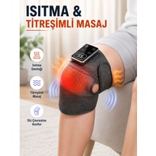 Kyops Dijital Ekranlı Isıtmalı Diz Masaj Aleti Ayarlanabilir Titreşimli Şarjlı Masaj Cihazı - Lisinya