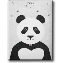 Panda Dekoratif Kanvas Duvar Tablosu