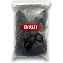 Ekoset Kauçuk Paket Ambalaj Para Lastiği 70 mm Siyah 1 kg