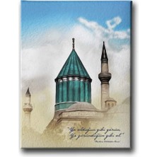 Mevlana Türbesi Islami Hat Sanatı Kanvas Tablo