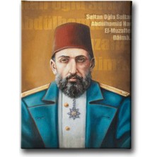 Abdülhamid Han Portre Dekoratif Kanvas Duvar Tablosu