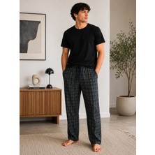 Formo Erkek %100 Doğal Pamuk Yüksek Kaliteli Rahat Kalıp Basic Pijama Takımı