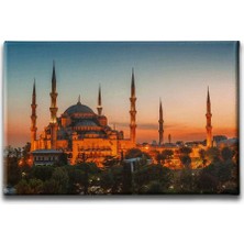 Istanbul Sultan Ahmet Cami Islami Hat Sanatı Kanvas Tablo
