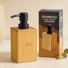 Royaleks Bambu Sıvı Sabunluk (Siyah Pompa) 7 x 11.5 cm