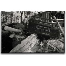 Nostalji Dekoratif Kanvas Duvar Tablosu