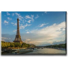 Paris Eyfel Kulesi Dekoratif Kanvas Duvar Tablosu