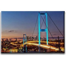 Istanbul Köprüsü Manzara Kanvas Duvar Tablosu