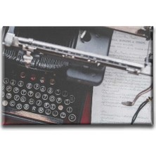 Daktilo Dekoratif Kanvas Duvar Tablosu