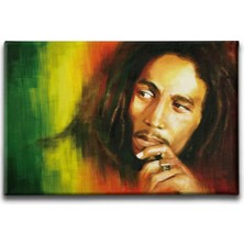 Bob Marley Portresi Dekoratif Kanvas Duvar Tablosu