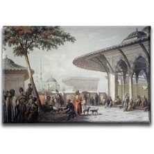 1. Mahmud Han Cesmesi Dekoratif Kanvas Duvar Tablosu